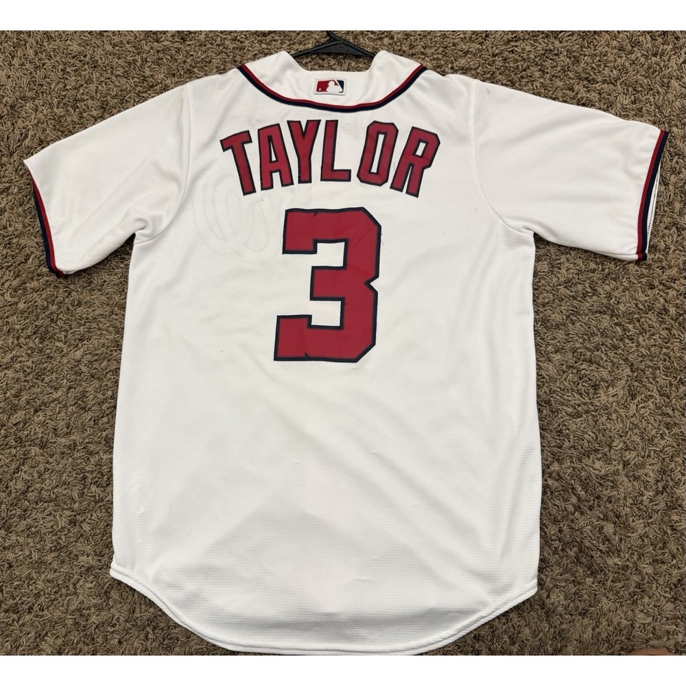 Majestic Washington Nationals Taylor #3 White Red Jersey Mens Size Medium